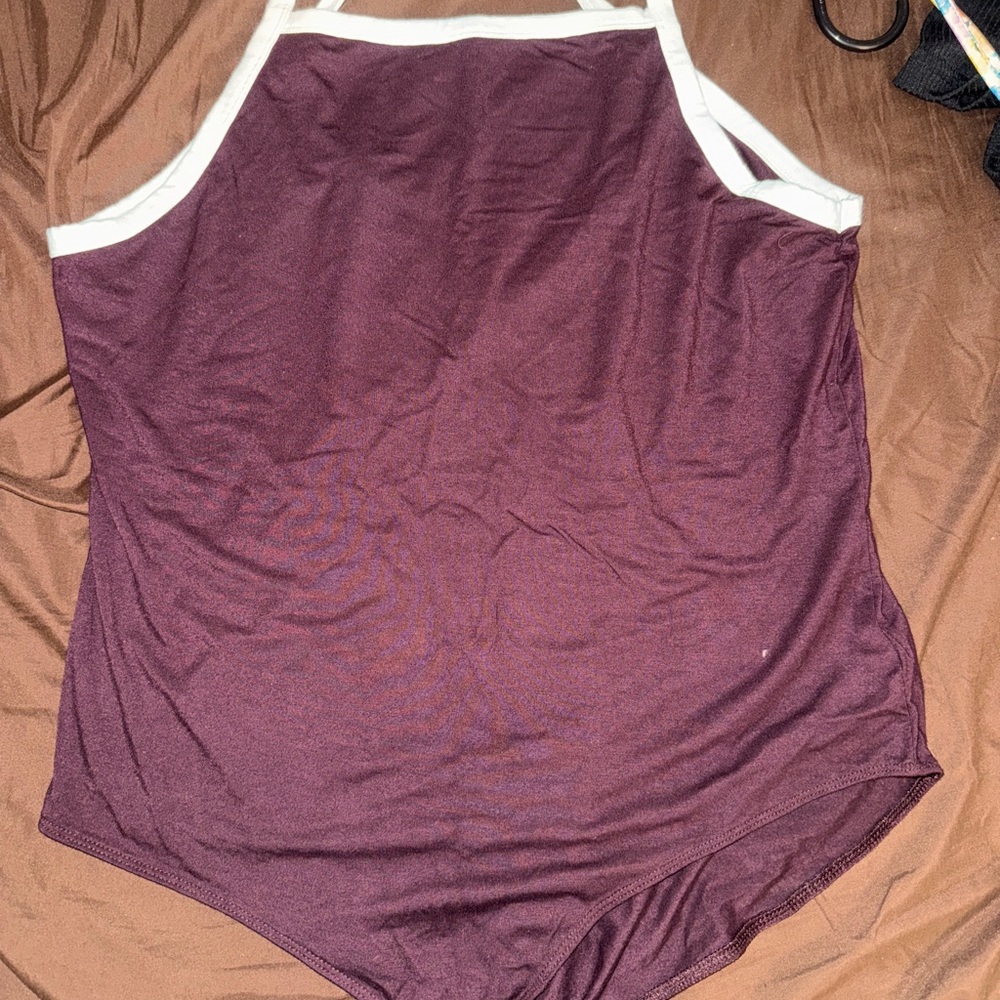 Aeropostale Plum Halter Bodysuit